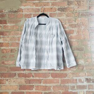Garnet Hill Pima Cotton Flannel Button up
